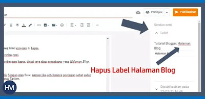 Cara Menghapus Label di Blogspot