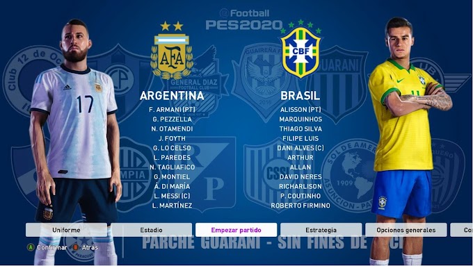 Parche Guaraní | El Mejor Parche Sudamericano | PES2020 | PC