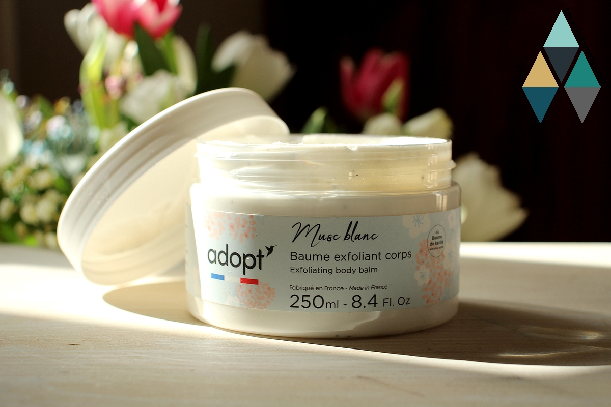 avis baume exfoliant musc blanc adopt'