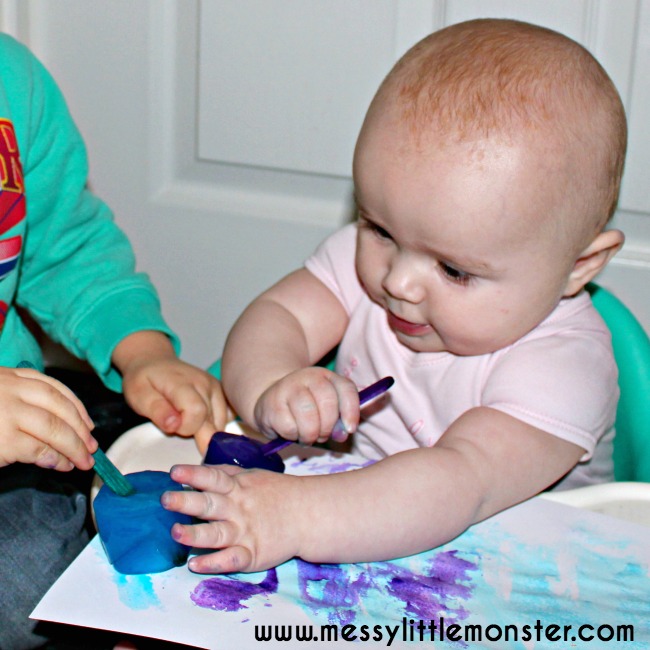 taste safe ice painting for babies