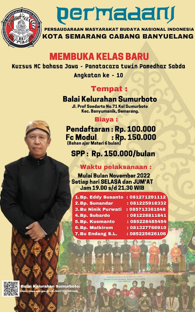 Kursus MC Bahasa Jawa di Semarang