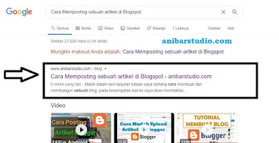 Cara Memposting sebuah artikel di Blogspot agar SEO Lebih Optimal di Mesin Pencarian Google