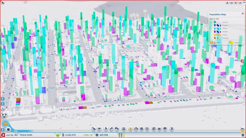 Рекорд SimCity 2013 - город 600 тыс жителей