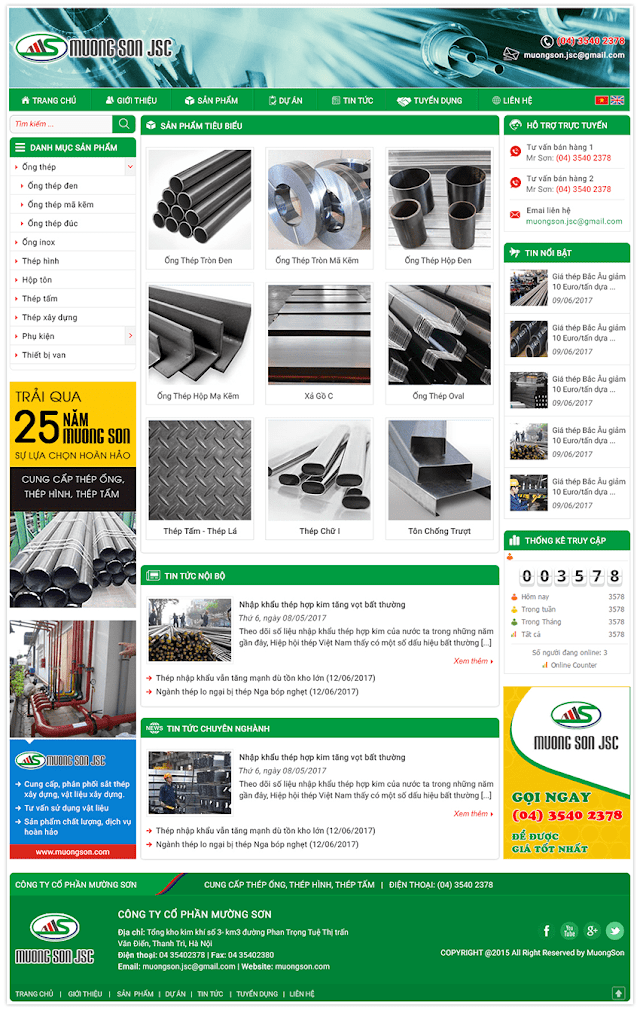 Thiết kế website bán thiết bị cơ khí, điện máy chuyên nghiệp chuẩn seo