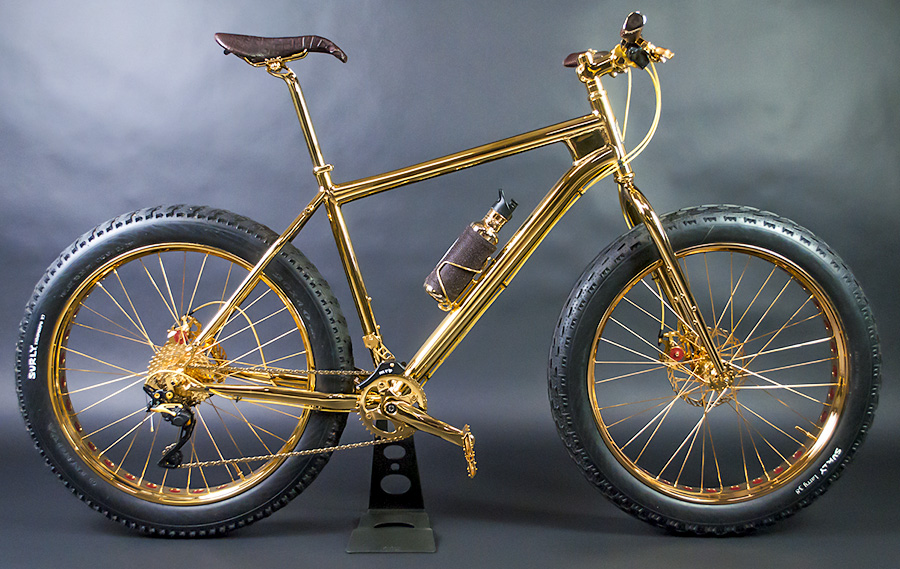 Najdroższy rower - The Solid Gold Bike 24K Gold Extreme Mountain Bike The Beverly Hills Edition