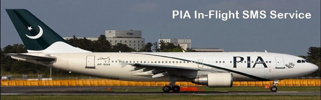 PIA In-Flight SMS Service, soon the Pakistani Airline will launch in-flight Email, Wi-Fi and Cellular Roaming Service