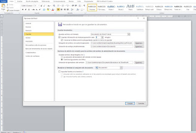 autoguardado de word