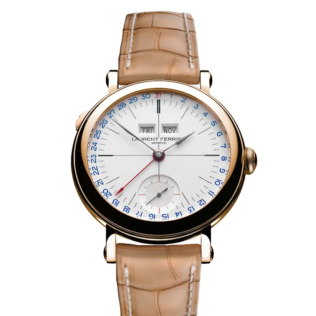 Laurent Ferrier - Galet Annual Calendar School Piece Opaline White