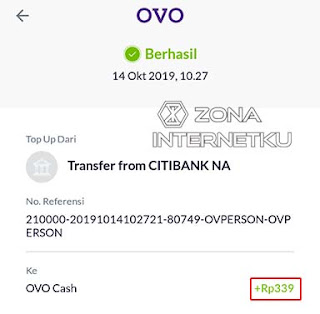 Verifikasi Pada Bank Virtual OVO untuk Adsense