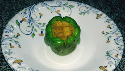 Vegetarian Stuffed Peppers, Shimla Mirch Love www.thehoggerz.com