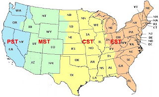 Time Zone Map on Freebie Fanatics