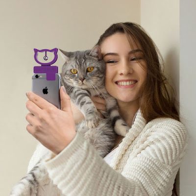 Cat Selfie Hanging Bell SmartPhone Attachment AWESOME