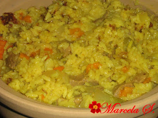 Articole culinare : Pilaf de orez cu legume si carne de vita
