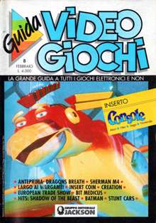 Guida Video Giochi 8 - Febbraio 1990 | CBR 215 dpi | Mensile | Videogiochi
Numero volumi : 17
Guida Video Giochi, edita dalla Gruppo Editoriale Jackson, è stata una rivista di settore italiana incentrata principalmente sull'informazione di computer, e loro relativi videogiochi.
É stata anche essa una meteora nel panorama editoriale italiano. Uscita nel Giugno del 1989, dopo diciassette numeri (e con un discreto seguito editoriale), termina la sua attività, per trasformarsi nel Gennaio del 1991 in C+VG Computer+Videogiochi.
Ad oggi rimane una rivista rara, e i diciassette numeri usciti sono di difficile reperibilità.