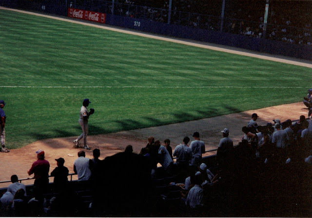 Tiger Stadium looking at vistor's bullpen