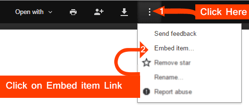 Click On More Actions Link