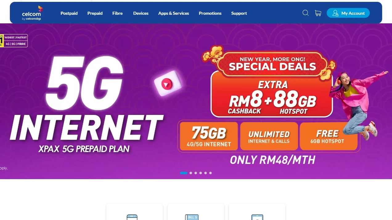 Celcom Unlimited Data RM35