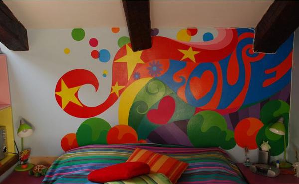 Desain Kamar Tidur Funky dan Retro