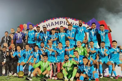 Indian football team won the tri-nation series held in Manipur.