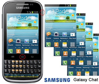 Cara Screenhot Samsung Galaxy Chat B5330