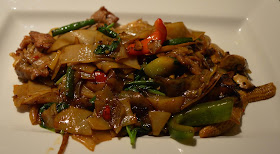 Spicy Stir Fried Noodles with Beef at Mantra Thai, Newcastle Quayside