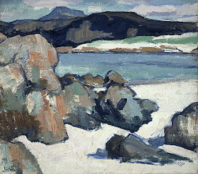 Iona Landscape Rocks Samuel John Peploe