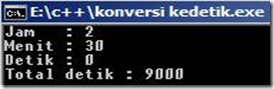 gambar Algoritma dan Source Code  Program Mengkonversi Jam ke Detik