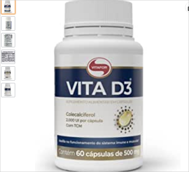 Vita D3-60 Cápsulas, Vitafor