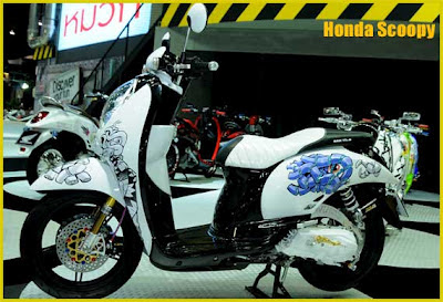 Modifikasi Honda Scoopy Thailand racing