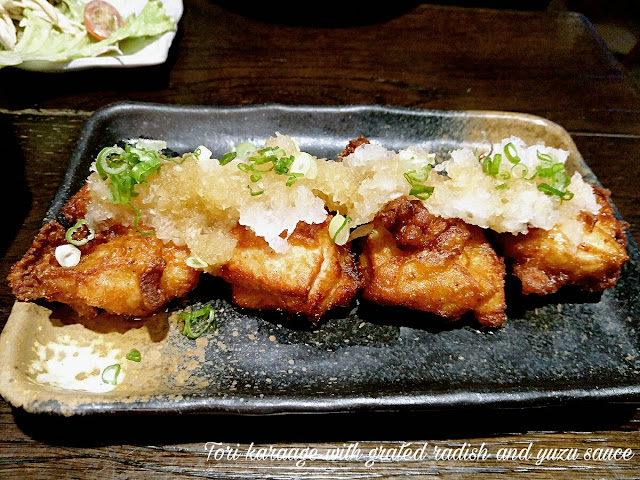 Paulin's Munchies - Sumire Yakitori House at Bugis Junction - Tori karaage with grated radish and yuzu sauce