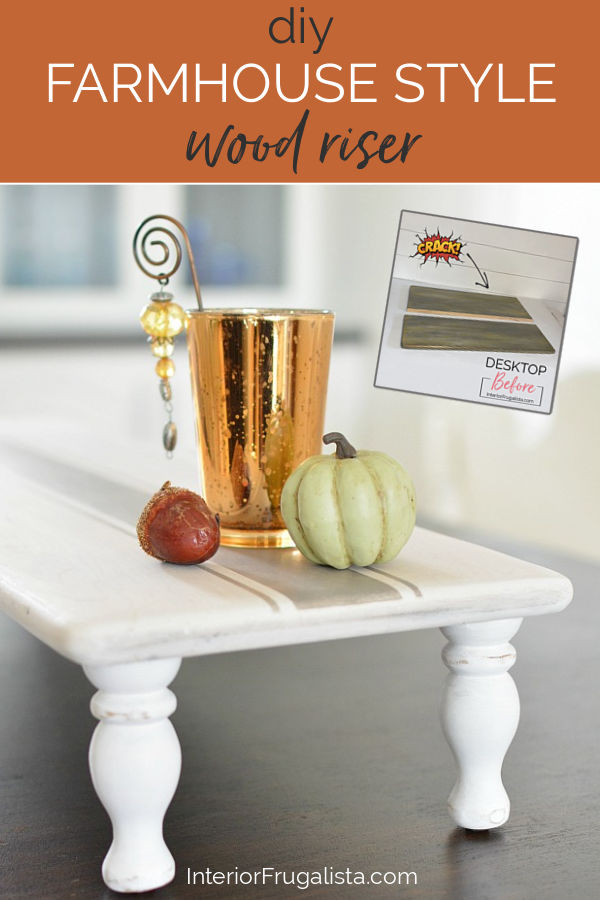 DIY Farmhouse Style Wood Riser