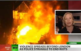 Riot Madness Spreads Across UK RT Video Report Birmingham London Hackney London Liverpool On Fire Hell On United kingdom Apocalypse Apocalyptic Scenario Video real-News Russia Today
