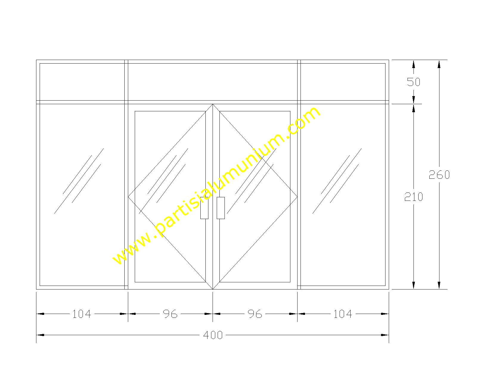 Partisi Aluminium Kaca Partisi Kaca Frameless Kanopi Kacakawat