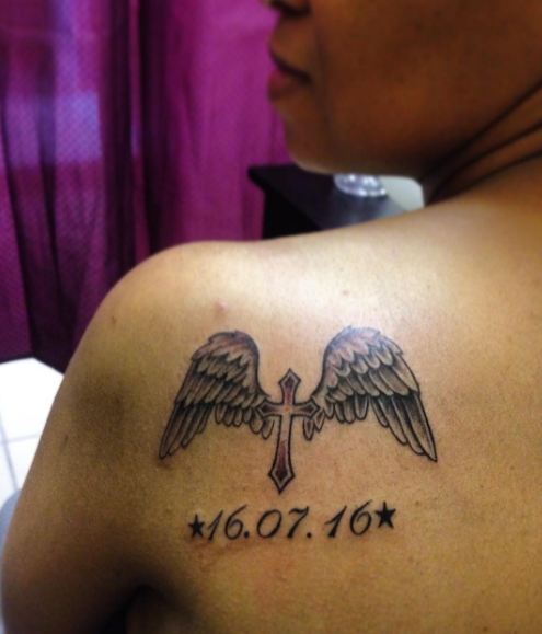 Name And Date Tattoo Designs 6