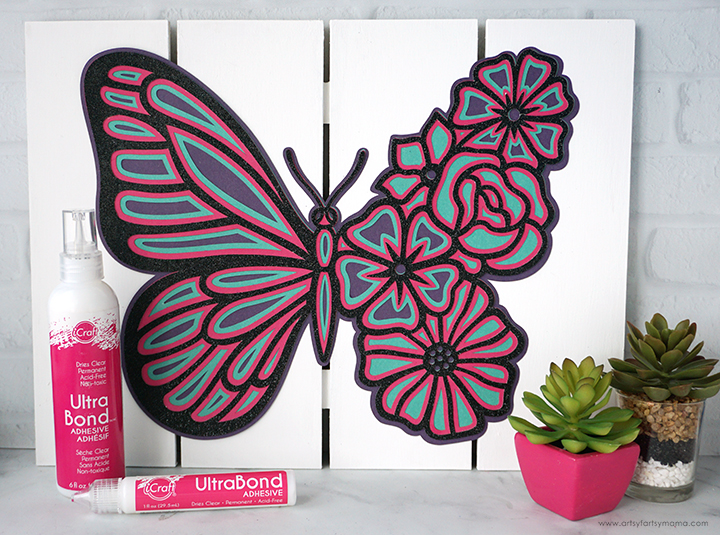 Layered Paper Butterfly Wall Art