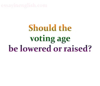Should the voting age be lowered or raised?