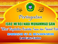 Desain Spanduk dan MMT Isro' Mi'roj Nabi Muhammad SAW