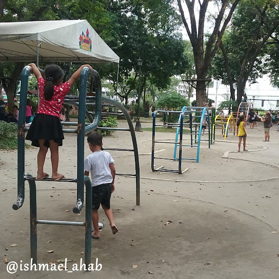 Monkey bars at Rizal Park Children's Playground