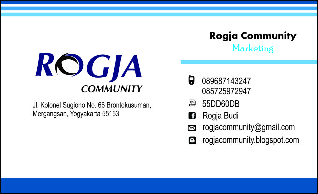 Desain Kartu Nama 1 box 1 muka ~ ROGJA COMMUNITY