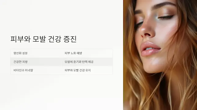 피부와 모발 건강 증진