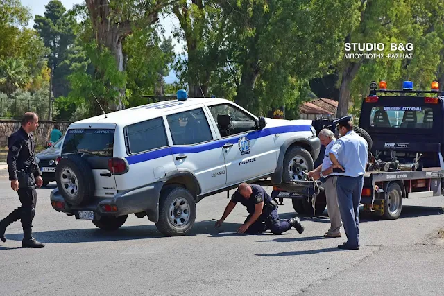 Τροχαίο ατύχημα με περιπολικό της αστυνομίας στο Ναύπλιο (βίντεο)