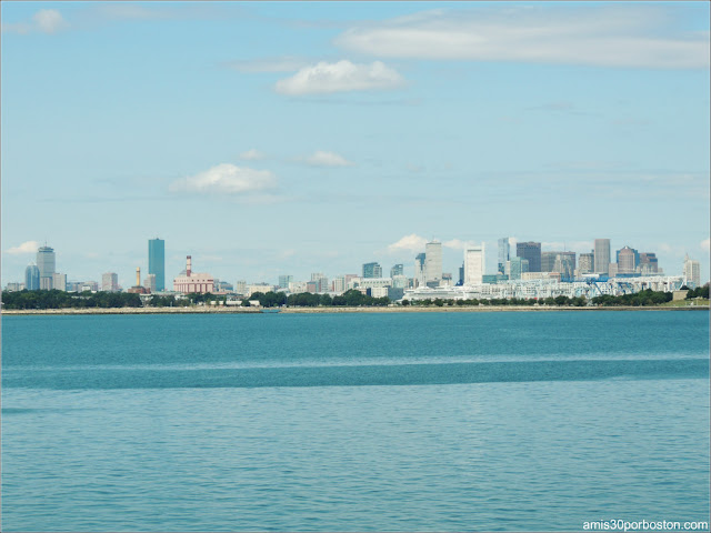 Vistas de Boston desde Spectacle Island