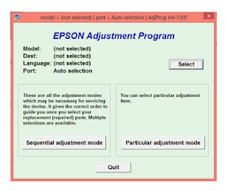 printer epson l110 error service required