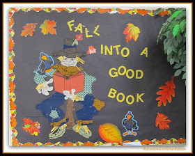 FALL into a Good Book Bulletin Board via RainbowsWIthinReach