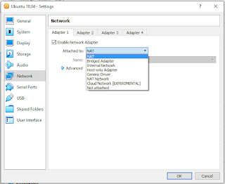 Jenis-jenis Mode Network Adapter di VirtualBox