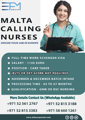 Malta Calling Nurses - Dream Your Job in Europ