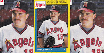 Bruce Vegely 1990 Quad City Angels card