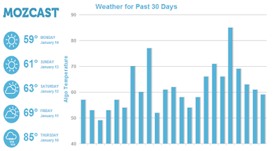 2013 January Mozcast Google Algorithm Process