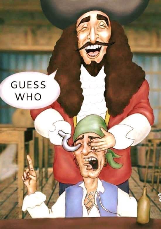 Urkomischer Piraten Comic rate mal wer da ist Hackenhand Spassbilder Lustige Bilder zum lachen Lustige Bilder