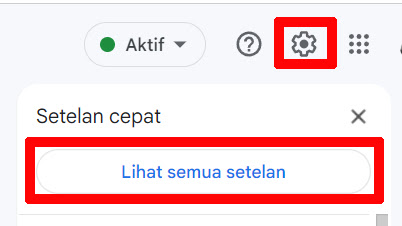 Cara Buka Menu Setting Gmail